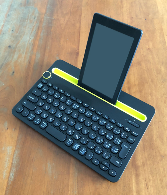 ロジクール Bluetooth マルチデバイス キーボード K480 & Amazon Fire 7 タブレット